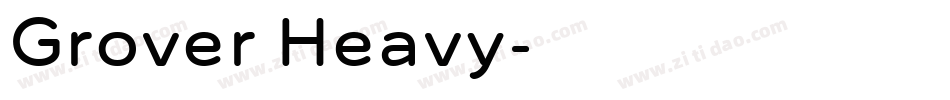 Grover Heavy字体转换